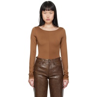 에이골디 AGOLDE Brown Paulette Bodysuit 232214F358000