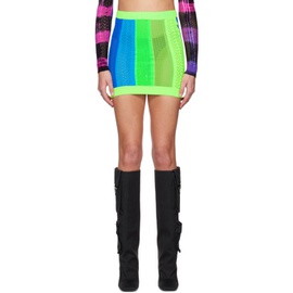 AGR Multicolor Striped Miniskirt 231319F090002