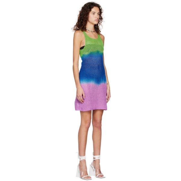  AGR Multicolor Scoop Neck Mini Dress 231319F052000