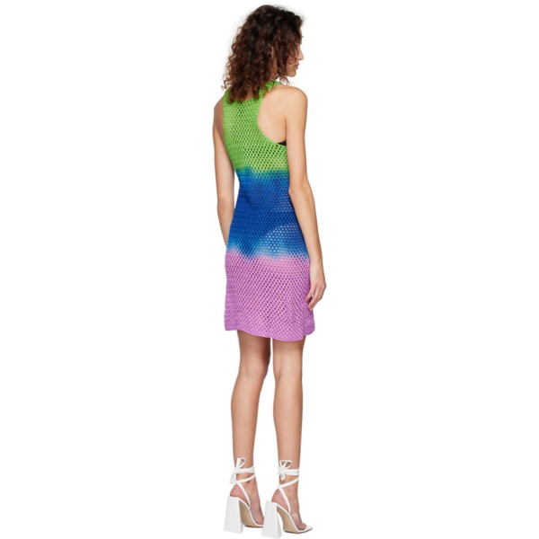  AGR Multicolor Scoop Neck Mini Dress 231319F052000