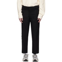 AIREI Black Shelley Trousers 232460M191000