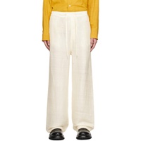 AIREI 오프화이트 Off-White Pyjama Trousers 231460M191008