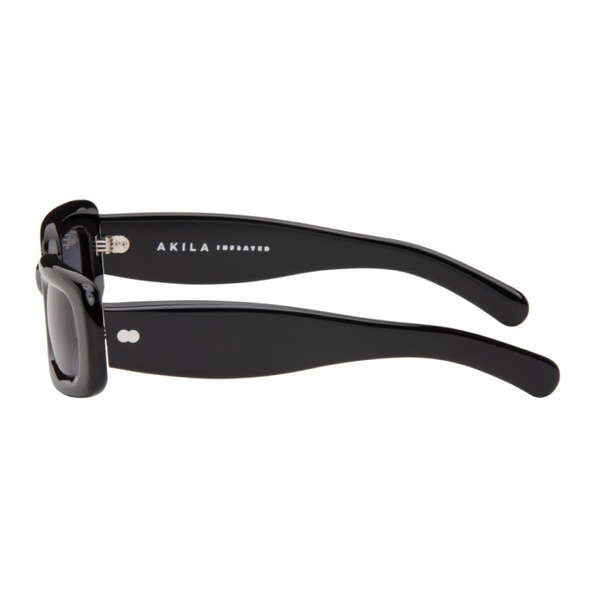  AKILA Black Verve Inflated Sunglasses 241381M134003