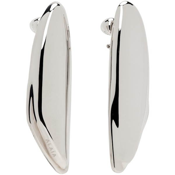  알라이아 ALAIA Silver Bombe Earrings 241483F022004