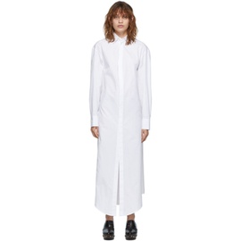 알라이아 ALAIA White Shirt Long Dress 221483F055000
