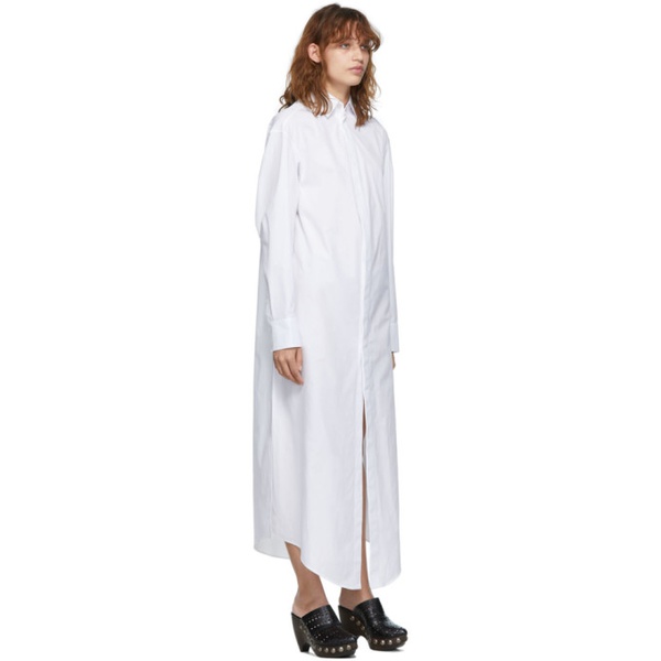  알라이아 ALAIA White Shirt Long Dress 221483F055000