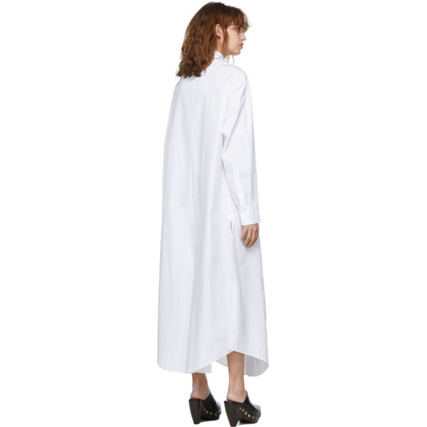  알라이아 ALAIA White Shirt Long Dress 221483F055000