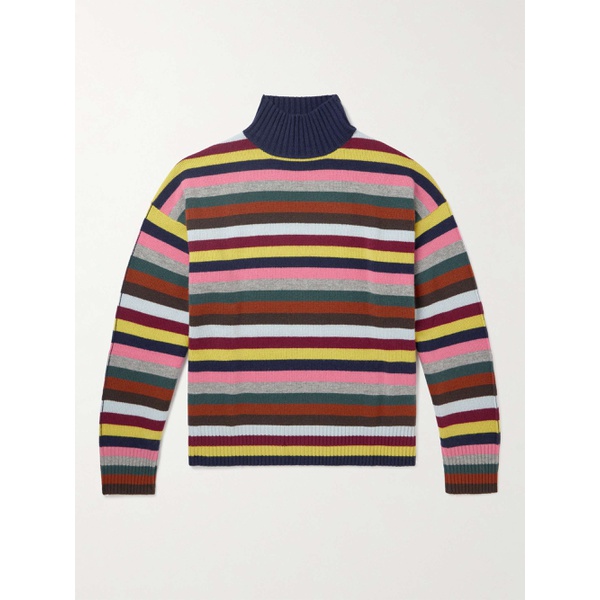  ALLUDE Striped Wool and Cashmere-Blend Rollneck Sweater 1647597319029526