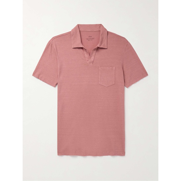  ALTEA Dennis Cotton and Linen-Blend Polo Shirt 1647597330048470