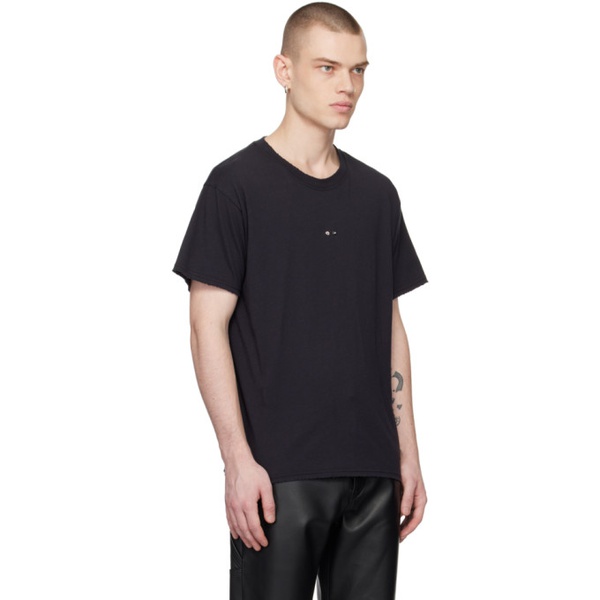  ALTU Black Distressed T-Shirt 231925M213003