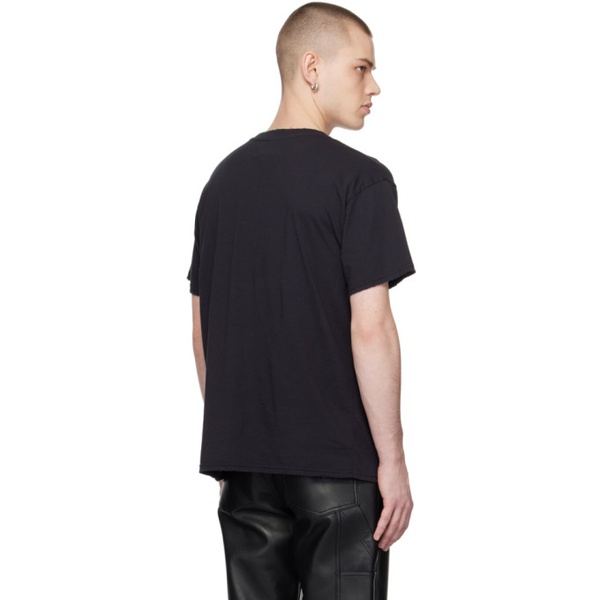  ALTU Black Distressed T-Shirt 231925M213003