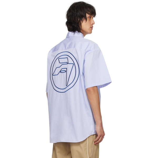  앰부쉬 AMBUSH Blue Circle Amblem Shirt 241820M192001