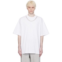 앰부쉬 AMBUSH White Ballchain T-Shirt 241820M213000