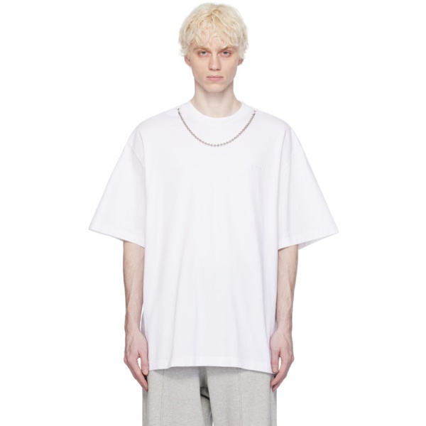  앰부쉬 AMBUSH White Ballchain T-Shirt 241820M213000
