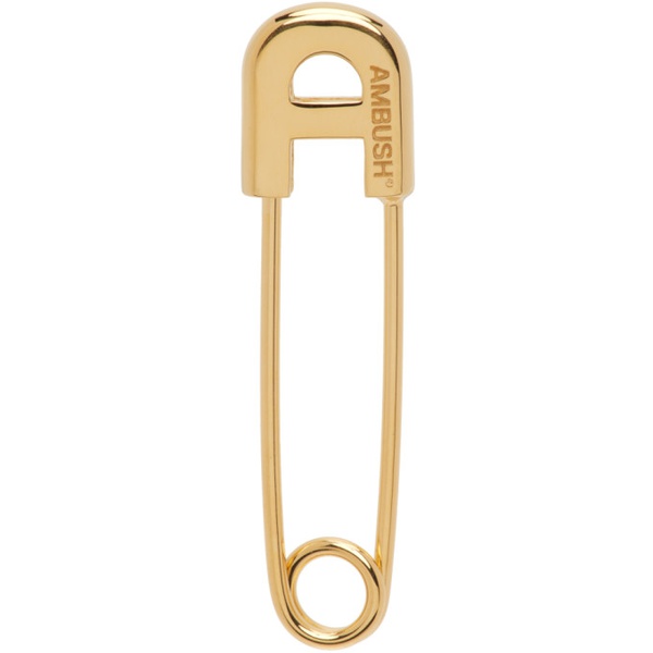  앰부쉬 AMBUSH Gold Small Safety Pin Earring 241820M144001