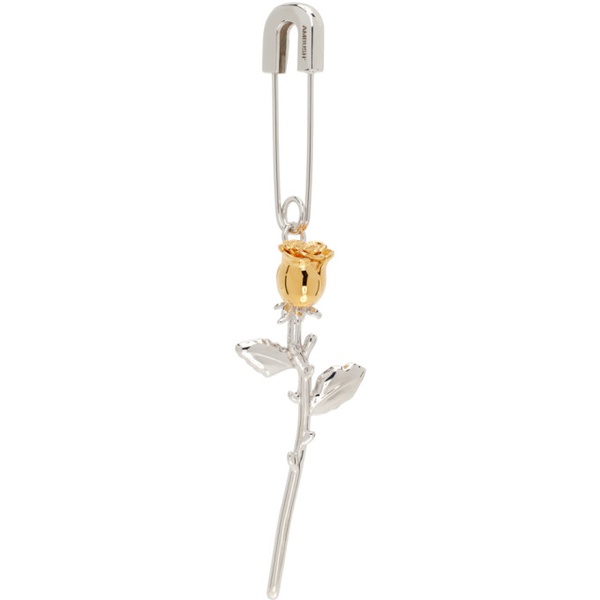  앰부쉬 AMBUSH Silver Rose Charm Single Earring 241820F022002