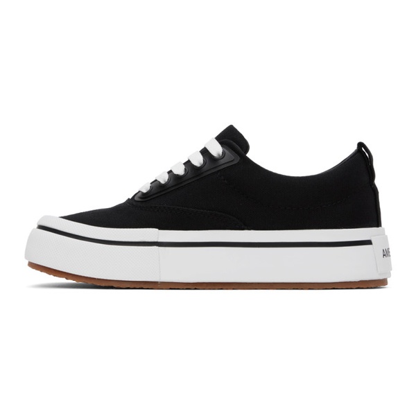  앰부쉬 AMBUSH Black Vulcanized Lace Up Sneakers 241820F128000