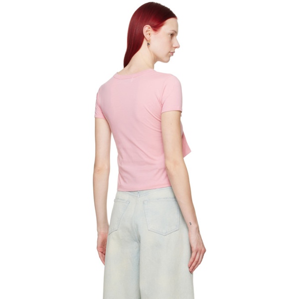  앰부쉬 AMBUSH Pink Big Ribbon T-Shirt 241820F110005