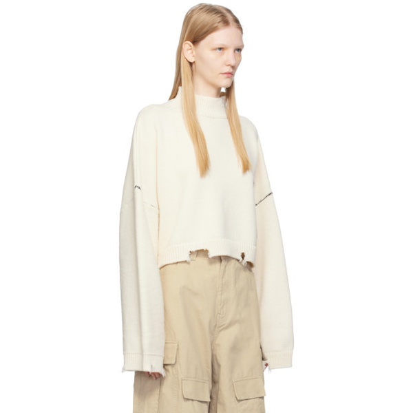  앰부쉬 AMBUSH White Cropped Turtleneck 232820F099003