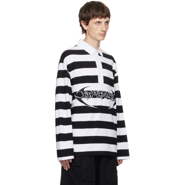  앰부쉬 AMBUSH White Striped Polo 232820M212000