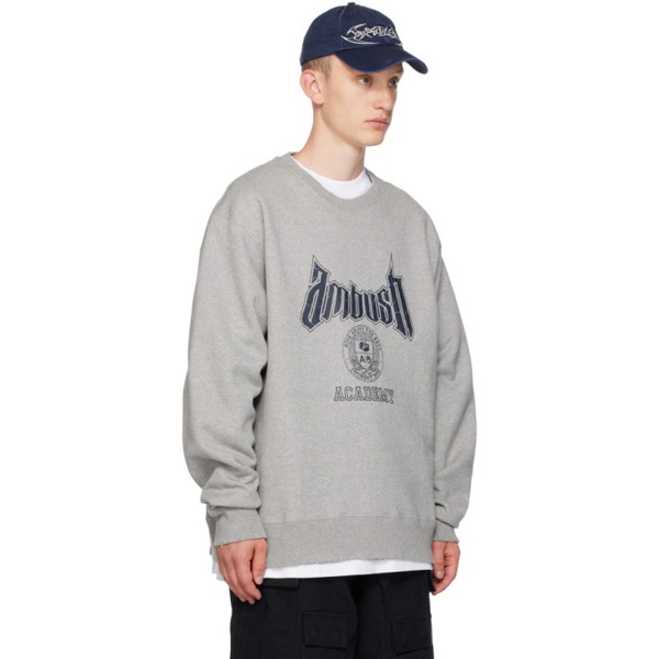  Gray 앰부쉬 Ambush Academy Sweatshirt 232820M213009