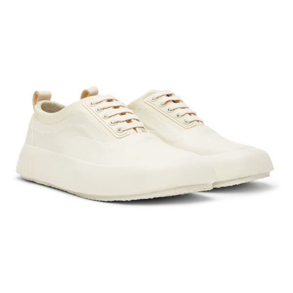  앰부쉬 AMBUSH 오프화이트 Off-White Leather Sneakers 221820F128000