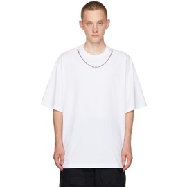 앰부쉬 AMBUSH White Ballchain T-Shirt 232820M213003