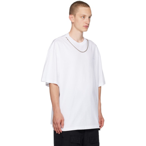  앰부쉬 AMBUSH White Ballchain T-Shirt 232820M213003