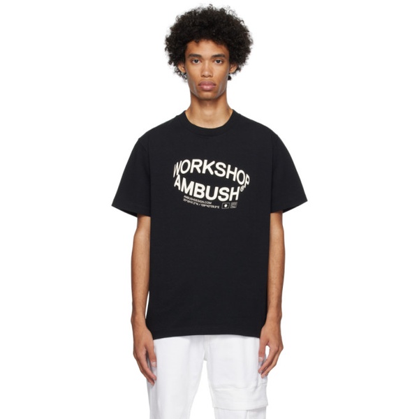  앰부쉬 AMBUSH Black Revolve T-Shirt 231820M213006