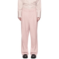 AMI Paris Pink Straight Fit Trousers 232482M191007