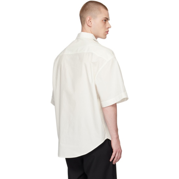  AMI Paris White Boxy Shirt 231482M192042