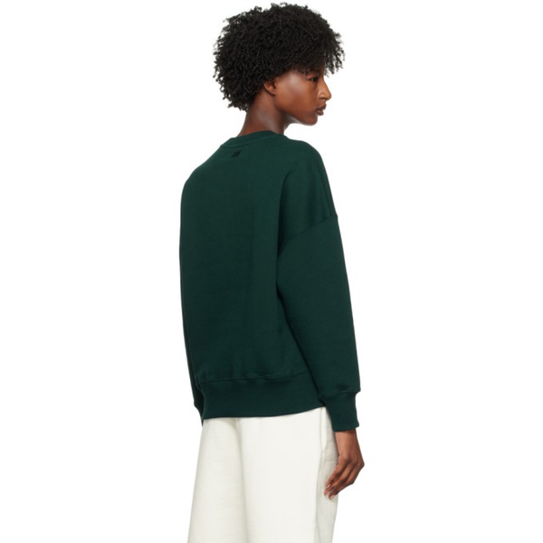  SSENSE Exclusive Green Ami Paris Sweatshirt 231482F098025