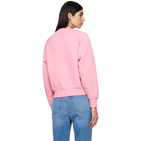  Ami Paris Pink Ami De Coeur Sweatshirt 231482F098015
