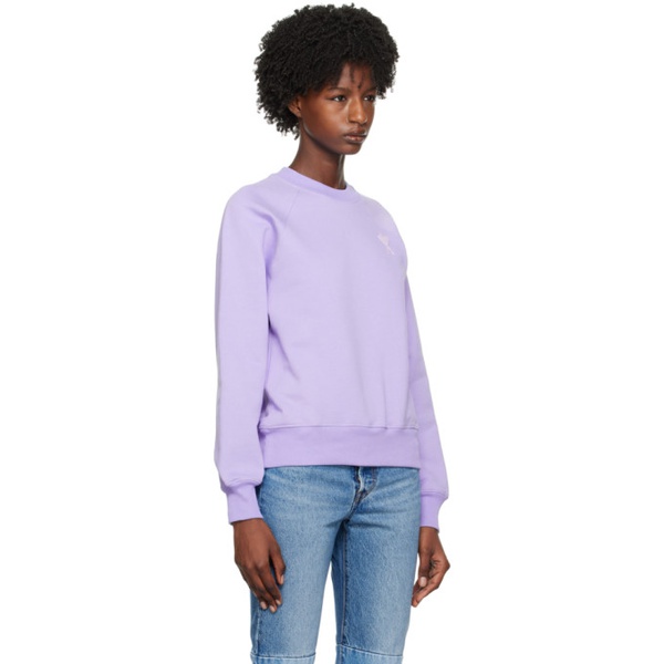  Ami Paris SSENSE Exclusive Purple Ami de Coeur Sweatshirt 231482F098031