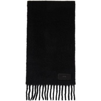 AMI Paris Black Oversize Scarf 232482M150008