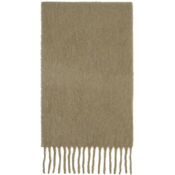  AMI Paris Taupe Patch Scarf 232482F028004