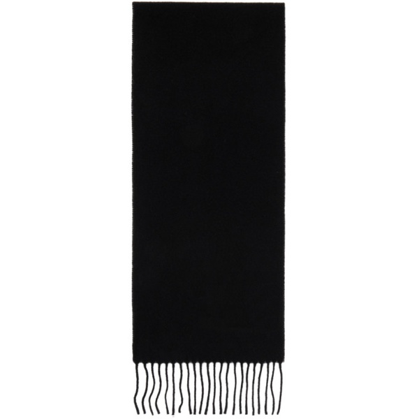  Ami Paris Black Ami de Coeur Scarf 232482F028008