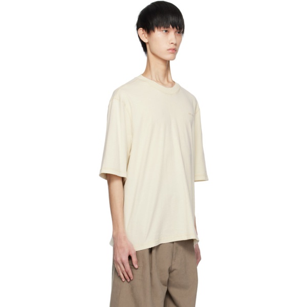  AMI Paris 오프화이트 Off-White Fade Out T-Shirt 232482M213020