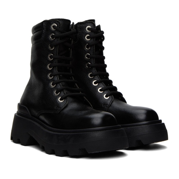  AMI Paris Black Ranger Boots 232482F113002