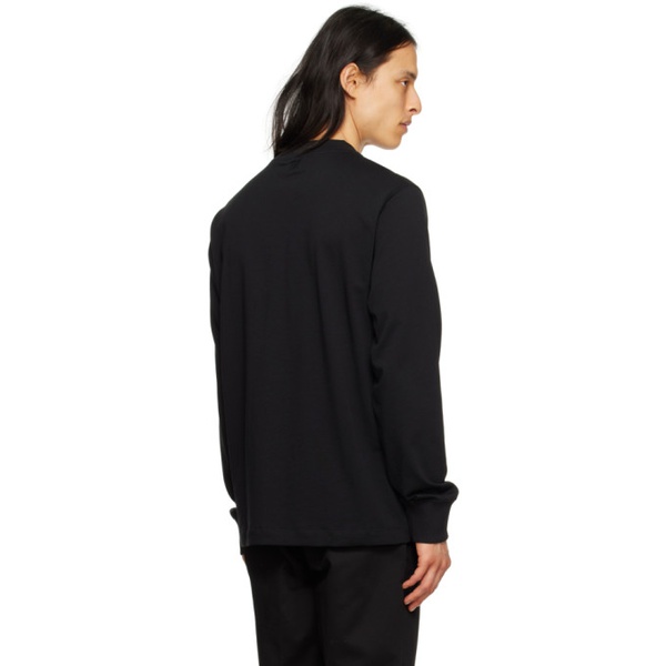  Ami Paris Black Ami De Coeur Long Sleeve T-Shirt 231482M213005