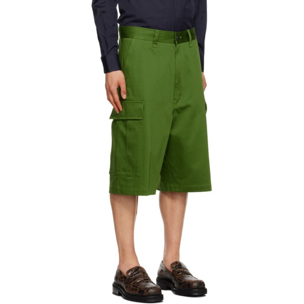  AMI Paris Green Pocket Shorts 231482M193022