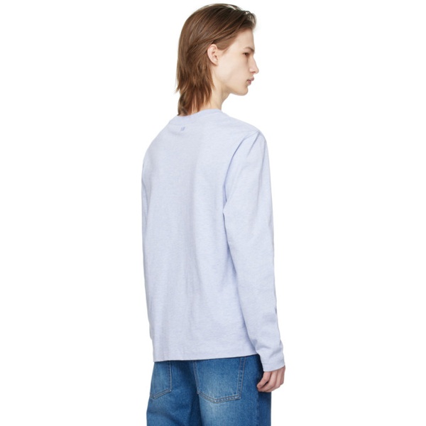  Ami Paris Blue Ami de Coeur Long Sleeve T-Shirt 241482M213031