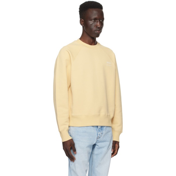  AMI Paris Yellow Printed Sweatshirt 241482M204010