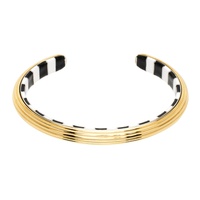 AMI Paris Gold Lineami Open Cuff Bracelet 241482F020004