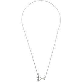 Ami Paris Silver Ami de Coeur 2 In 1 Chain Necklace 241482M145000