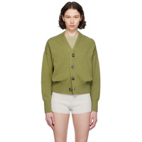 Ami Paris Green Ami de Coeur Cardigan 241482F095001