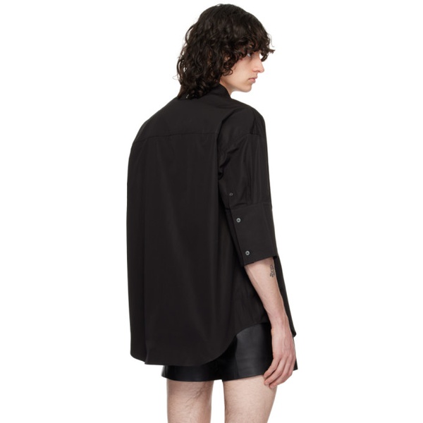  AMI Paris Black Oversized Shirt 241482M192048
