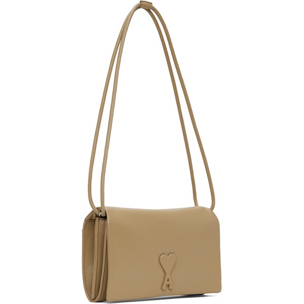  AMI Paris Taupe Wallet Strap Voulez Vous Bag 241482F048031