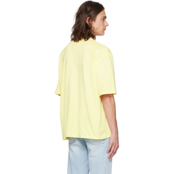  Ami Paris Yellow Ami de Coeur T-Shirt 222482M213054