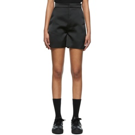 AMI Paris Black Polyester Shorts 221482F088005